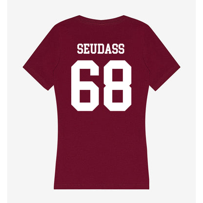 AAMU - NCAA Football : Joshua Seudass - Women's V-Neck T-Shirt-1