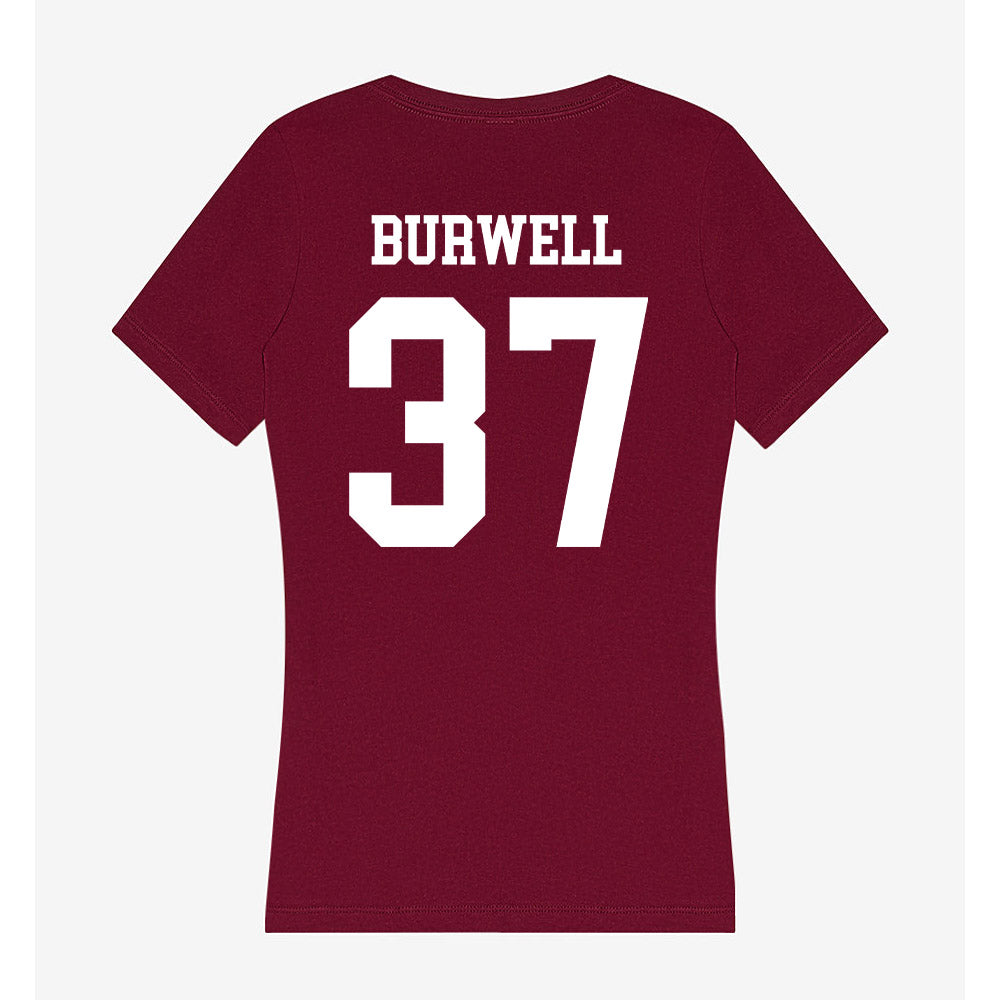 AAMU - NCAA Football : Darius Burwell - Women's V-Neck T-Shirt-1