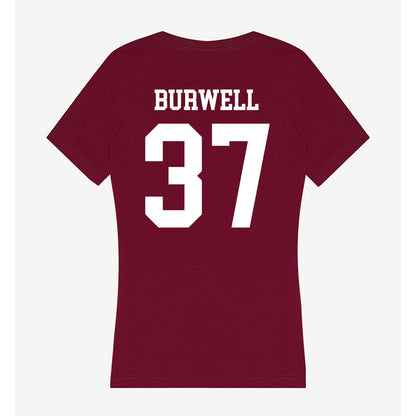 AAMU - NCAA Football : Darius Burwell - Women's V-Neck T-Shirt-1