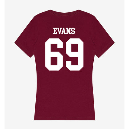 AAMU - NCAA Football : Kavaughn Evans - Women's V-Neck T-Shirt-1
