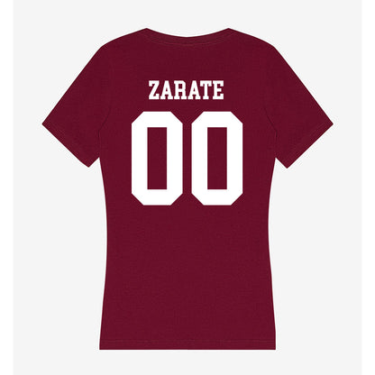 AAMU - NCAA Softball : Arianna Zarate - Women's V-Neck T-Shirt-1