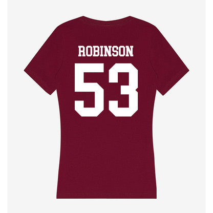 AAMU - NCAA Football : John Robinson - Women's V-Neck T-Shirt-1