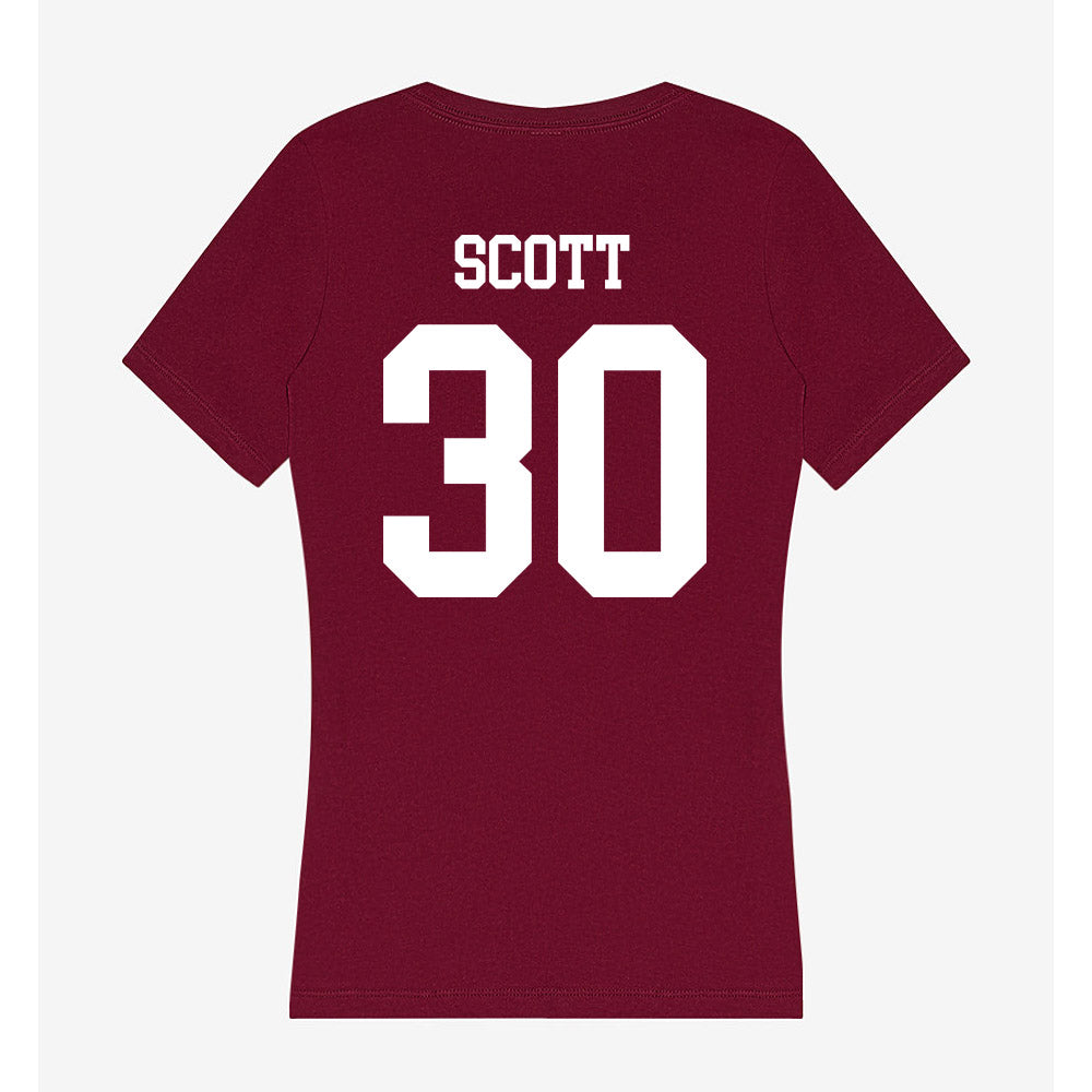 AAMU - NCAA Football : Daylen Scott - Women's V-Neck T-Shirt-1