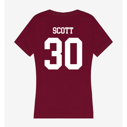 AAMU - NCAA Football : Daylen Scott - Women's V-Neck T-Shirt-1