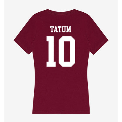 AAMU - NCAA Softball : Kaylee Tatum - Women's V-Neck T-Shirt-1