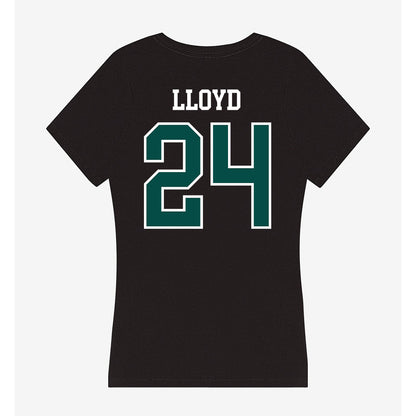 Humboldt State - NCAA Women's Basketball : Kyori Lloyd - Women's V-Neck T-Shirt-1