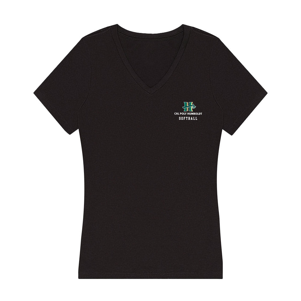 Humboldt State - NCAA Softball : Gaige Garcia - Women's V-Neck T-Shirt-0