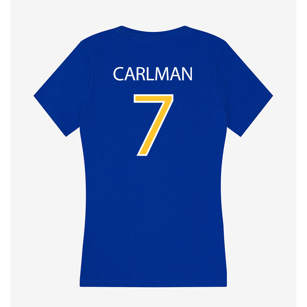 Hofstra - NCAA Men's Soccer : Bastian Carlman - Women's V-Neck T-Shirt-1