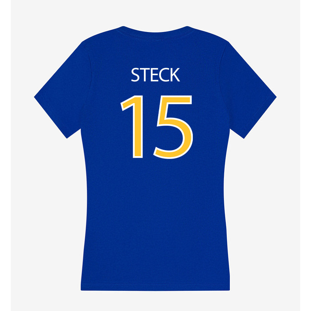 Hofstra - NCAA Women's Lacrosse : Shannon Steck - Women's V-Neck T-Shirt-1