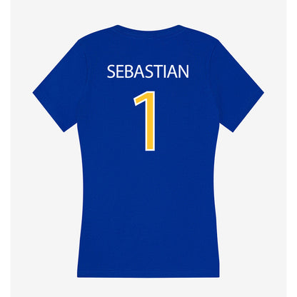 Hofstra - NCAA Men's Lacrosse : Tyler Sebastian - Women's V-Neck T-Shirt-1