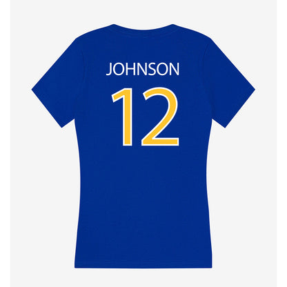 Hofstra - NCAA Men's Lacrosse : Keoni Johnson - Women's V-Neck T-Shirt-1