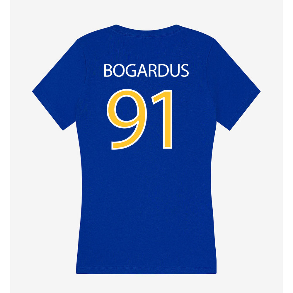 Hofstra - NCAA Men's Lacrosse : Drew Bogardus - Women's V-Neck T-Shirt-1