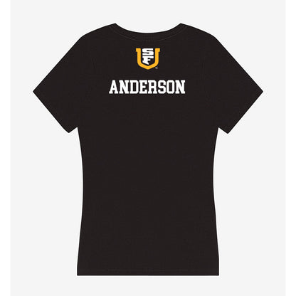 USFCA - NCAA Men's Golf : Theo Anderson - Women's V-Neck T-Shirt-1
