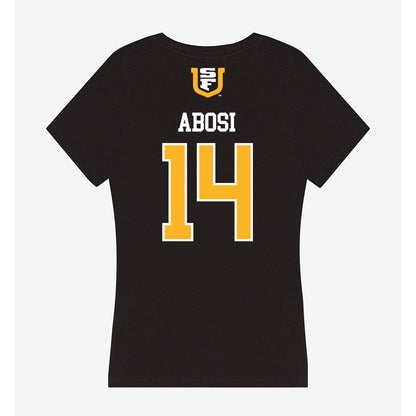USFCA - NCAA Men's Basketball : Ben Abosi - Women's V-Neck T-Shirt-1