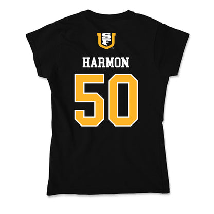USFCA - NCAA Baseball : Trevor Harmon - Soft Style Women’s T-Shirt-1