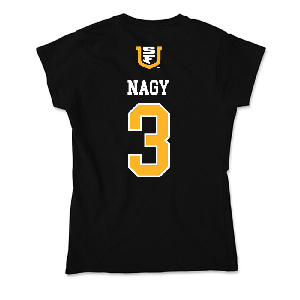 USFCA - NCAA Baseball : Zach Nagy - Soft Style Women’s T-Shirt-1