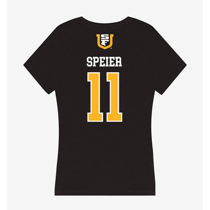 USFCA - NCAA Beach Volleyball : Lucy Speier - Women's V-Neck T-Shirt-1