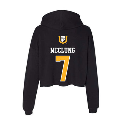 USFCA - NCAA Beach Volleyball : Scarlett McClung - Women's Crop Fleece Hoodie-1