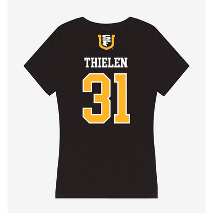 USFCA - NCAA Baseball : Jackson Thielen - Women's V-Neck T-Shirt-1