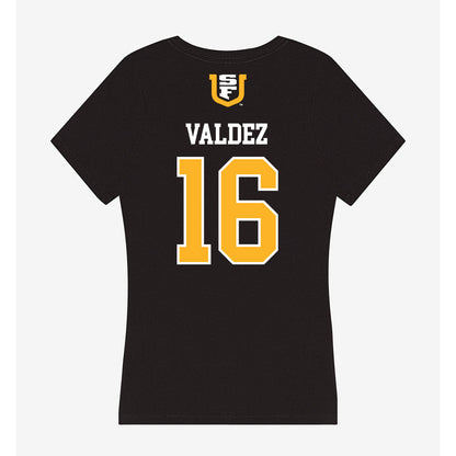 USFCA - NCAA Baseball : Adrian Valdez - Women's V-Neck T-Shirt-1