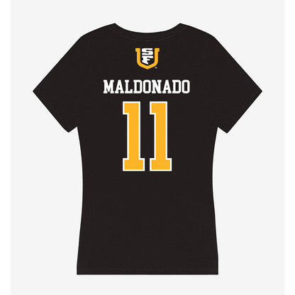 USFCA - NCAA Men's Soccer : Chris Maldonado - Women's V-Neck T-Shirt-1