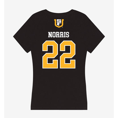 USFCA - NCAA Men's Soccer : Ben Norris - Women's V-Neck T-Shirt-1