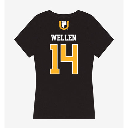 USFCA - NCAA Baseball : Braden Wellen - Women's V-Neck T-Shirt-1