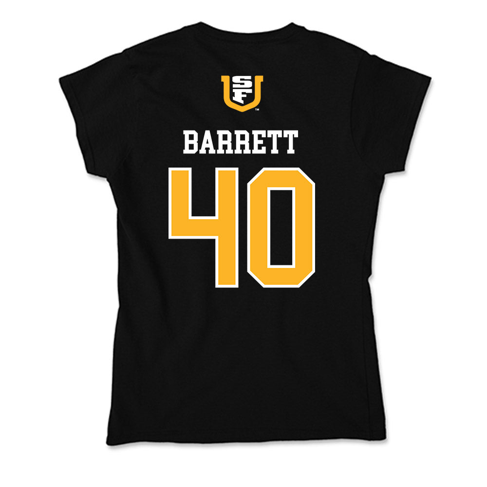 USFCA - NCAA Baseball : Gabriel Barrett - Soft Style Women’s T-Shirt-1