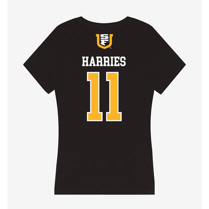 USFCA - NCAA Baseball : Tyler Harries - Women's V-Neck T-Shirt-1
