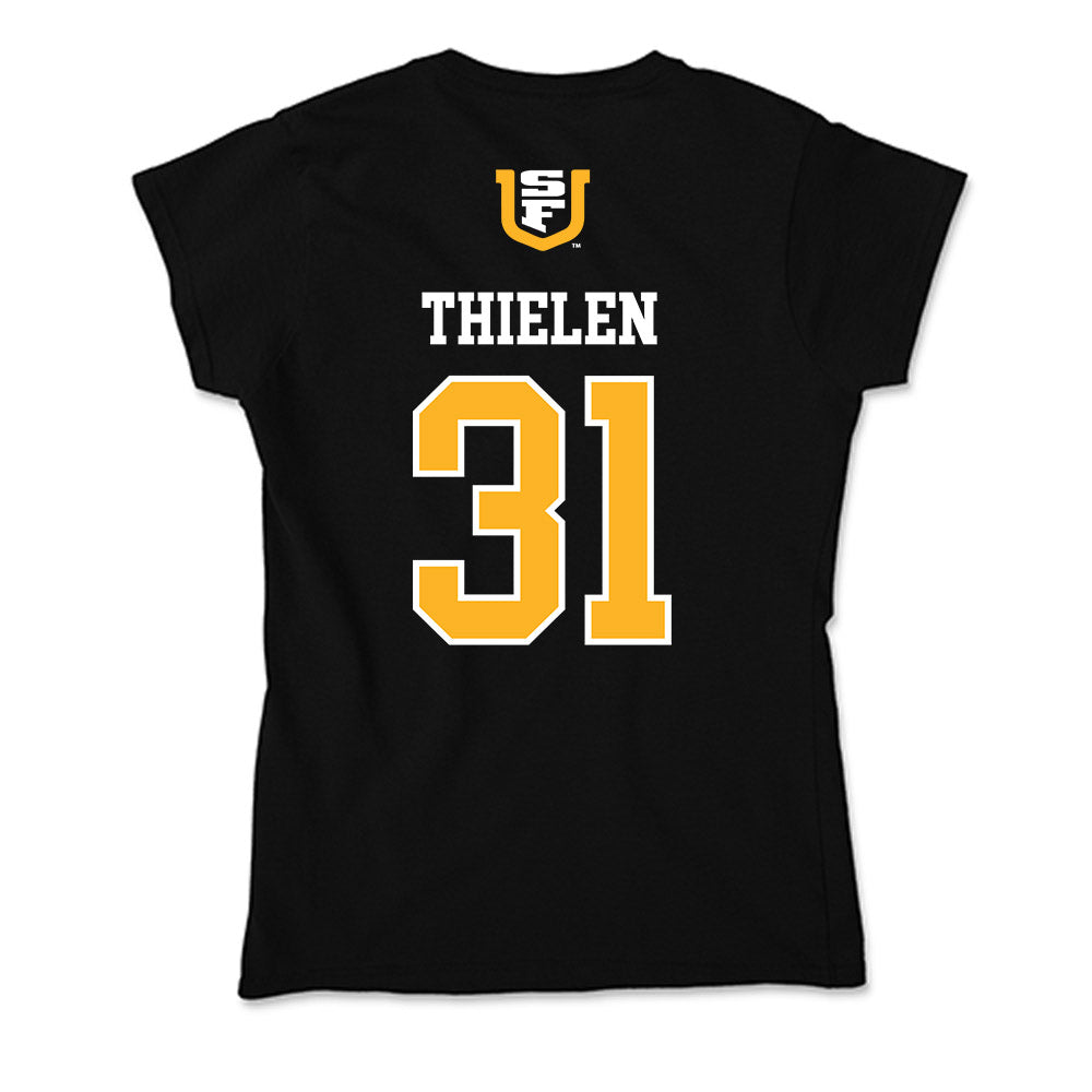 USFCA - NCAA Baseball : Jackson Thielen - Soft Style Women’s T-Shirt-1