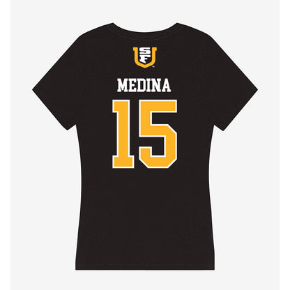 USFCA - NCAA Men's Soccer : Adrian Medina - Women's V-Neck T-Shirt-1