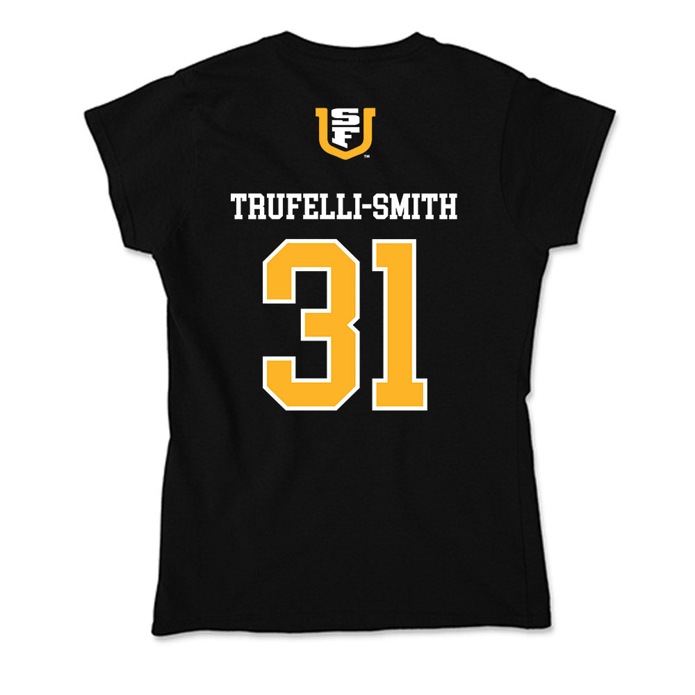 USFCA - NCAA Men's Soccer : Marco Trufelli-Smith - Soft Style Women’s T-Shirt-1