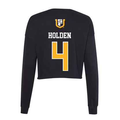 USFCA - NCAA Beach Volleyball : Makenzie Holden - Women's Cropped Crew Fleece-1