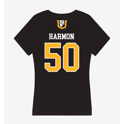 USFCA - NCAA Baseball : Trevor Harmon - Women's V-Neck T-Shirt-1