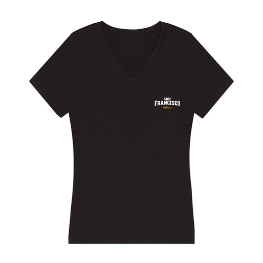 USFCA - NCAA Baseball : Braden Wellen - Women's V-Neck T-Shirt-0