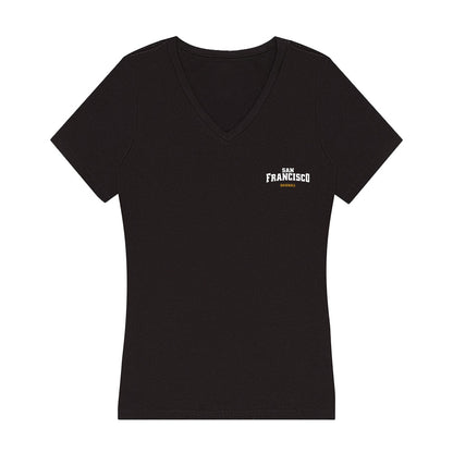 USFCA - NCAA Baseball : AC Cabrera - Women's V-Neck T-Shirt-0