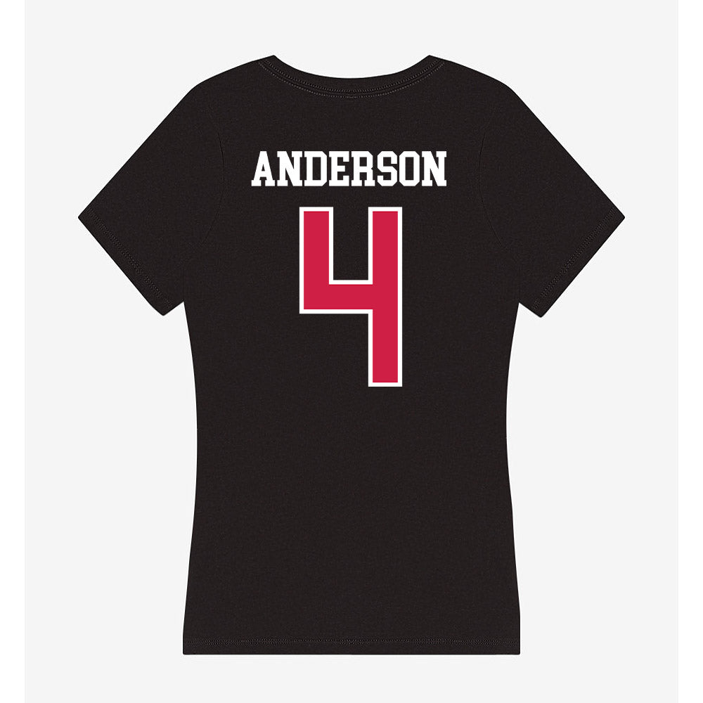 APSU - NCAA Women's Volleyball : Reagan Anderson - Women's V-Neck T-Shirt-1