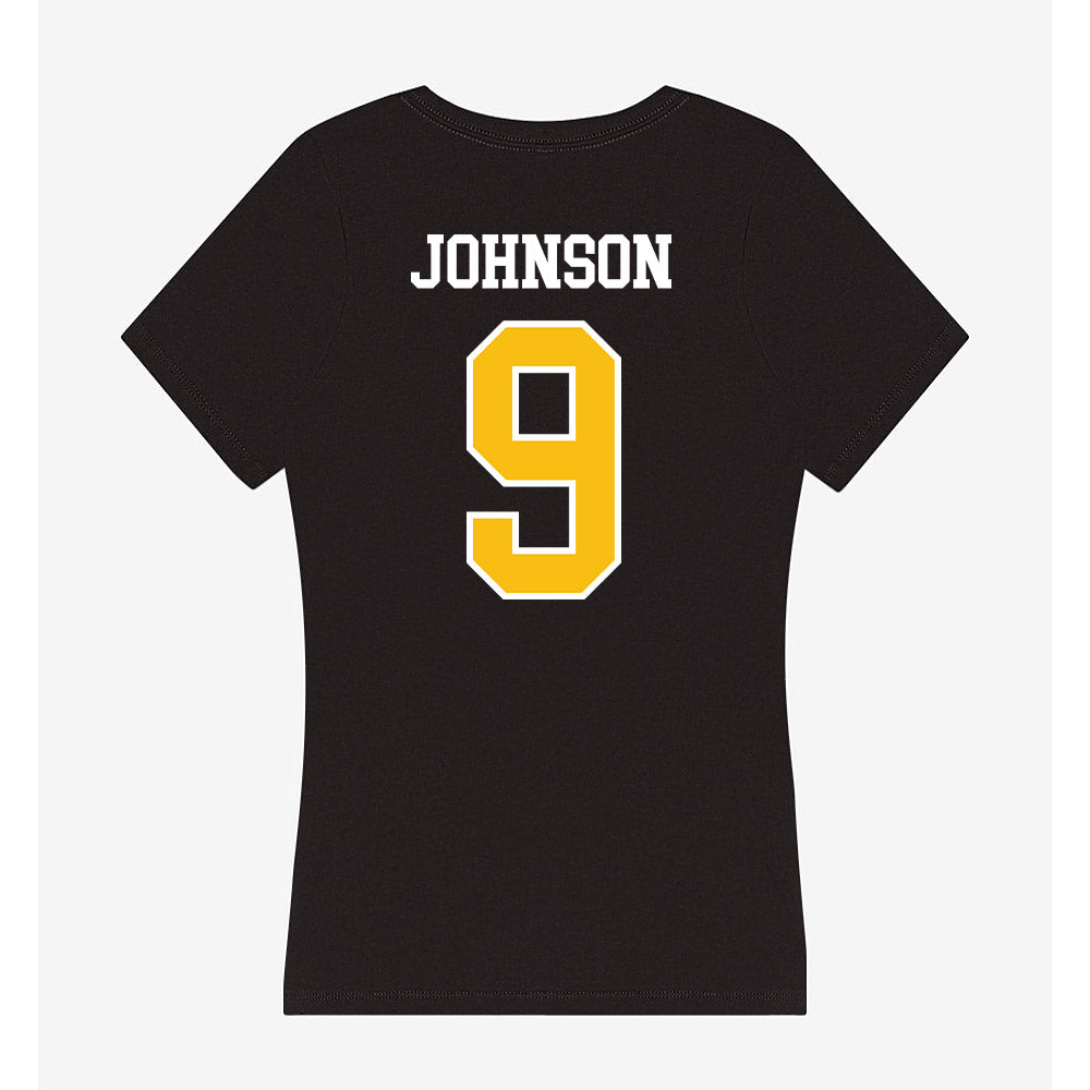FHSU - NCAA Softball : Korryn Johnson - Women's V-Neck T-Shirt-1