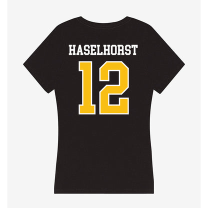 FHSU - NCAA Baseball : Dylan Haselhorst - Women's V-Neck T-Shirt-1
