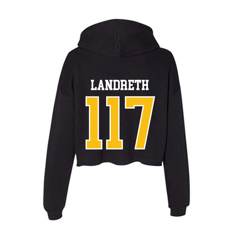 FHSU - NCAA Wrestling : Leiannah Landreth - Women's Crop Fleece Hoodie-1