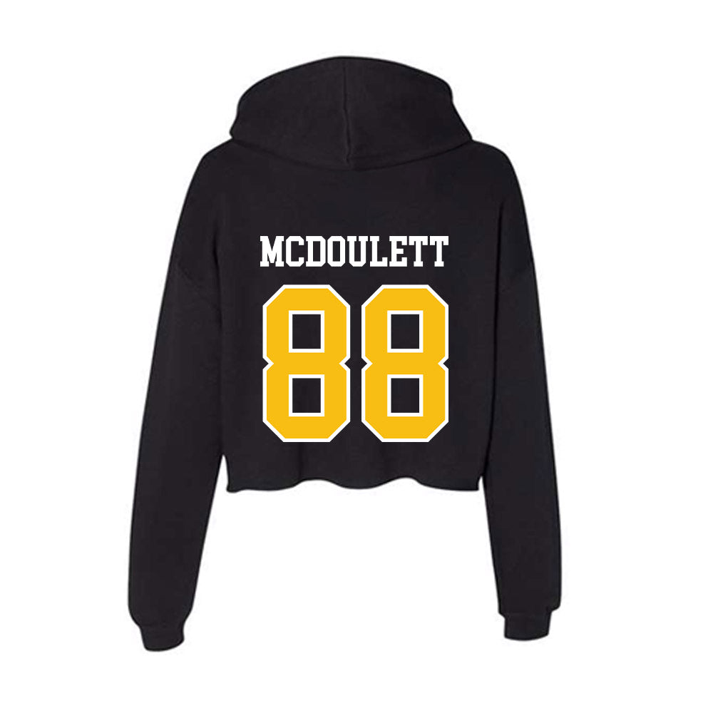 FHSU - NCAA Football : Noah McDoulett - Women's Crop Fleece Hoodie-1