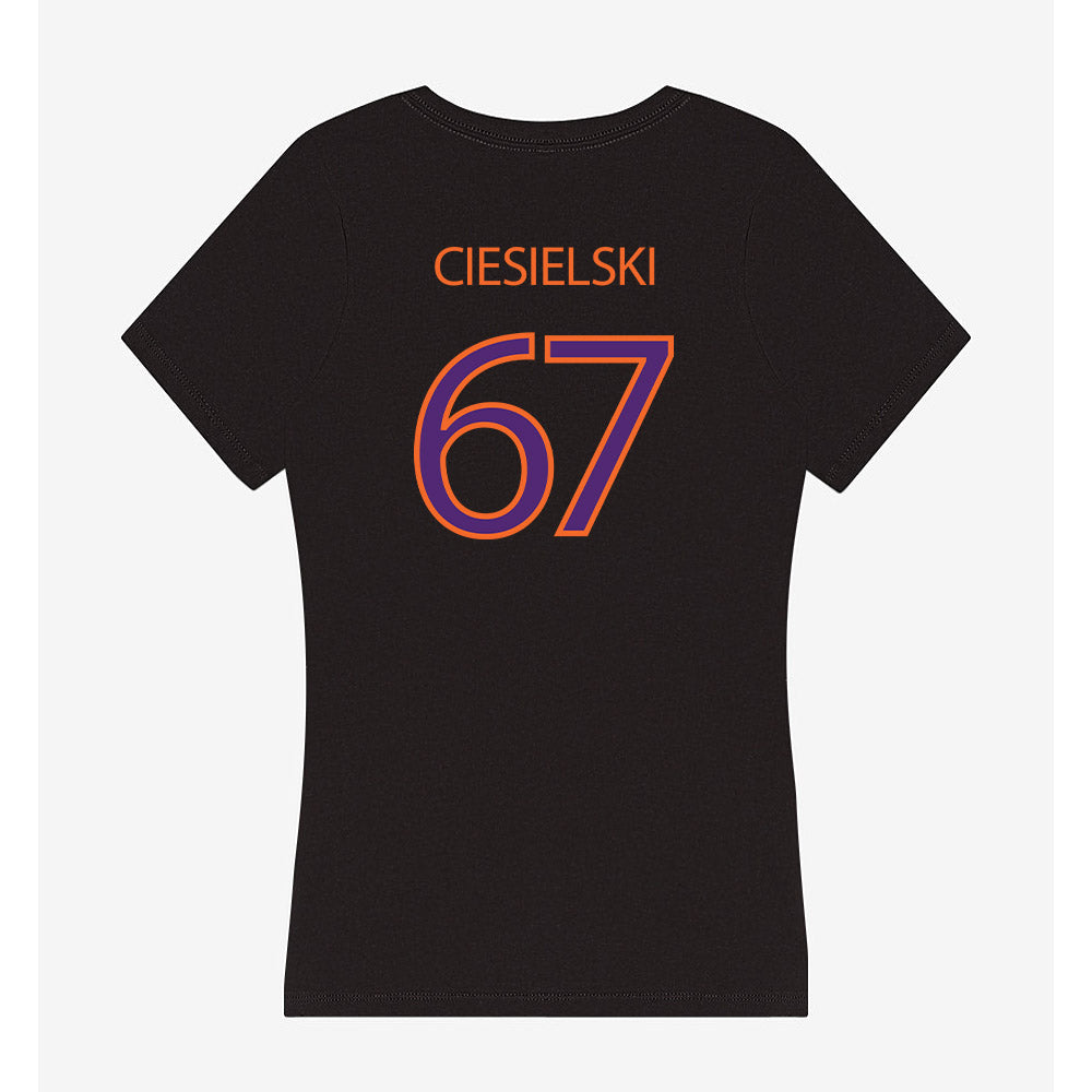 HWS - NCAA Football : Alexander Ciesielski - Women's V-Neck T-Shirt-1