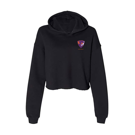 HWS - NCAA Football : Bryce Davis - Women's Crop Fleece Hooded Sweatshirt-0