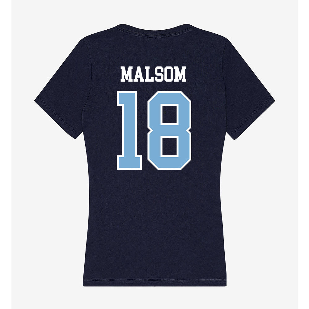 UNC - NCAA Women's Soccer : Lauren Malsom - Women's V-Neck T-Shirt-1
