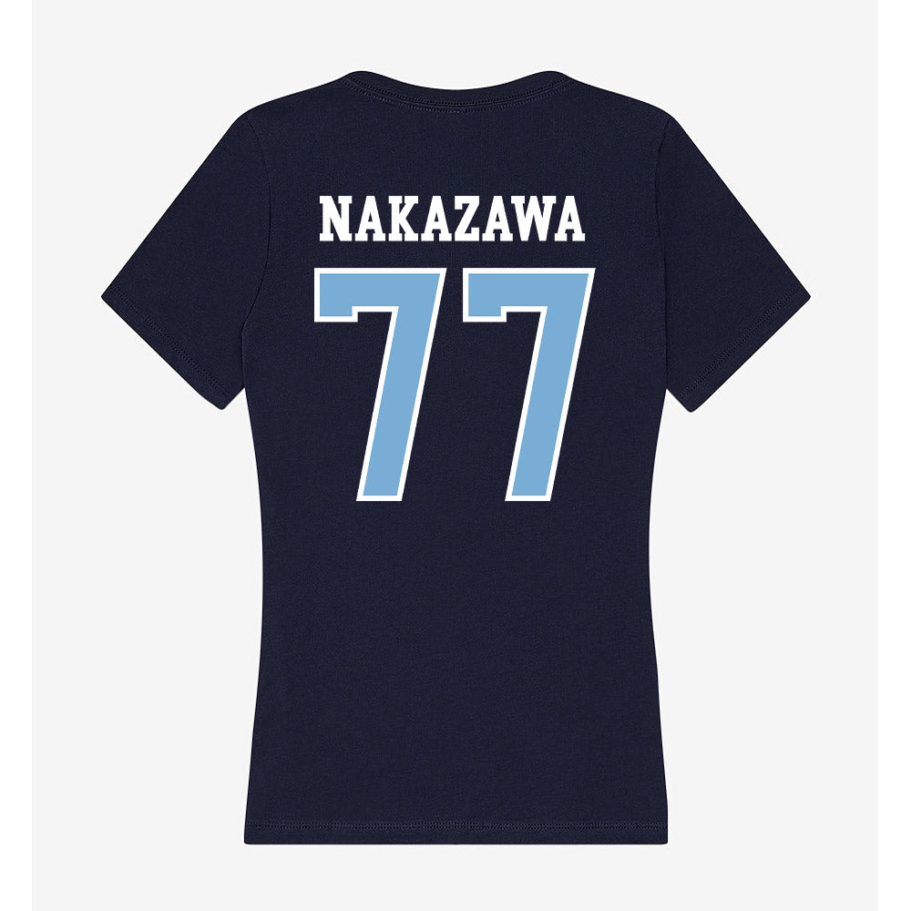 UNC - NCAA Women's Lacrosse : Negai Nakazawa - Women's V-Neck T-Shirt-1