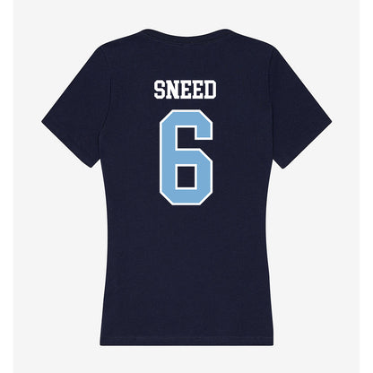UNC - NCAA Football : Dayton Sneed - Women's V-Neck T-Shirt-1