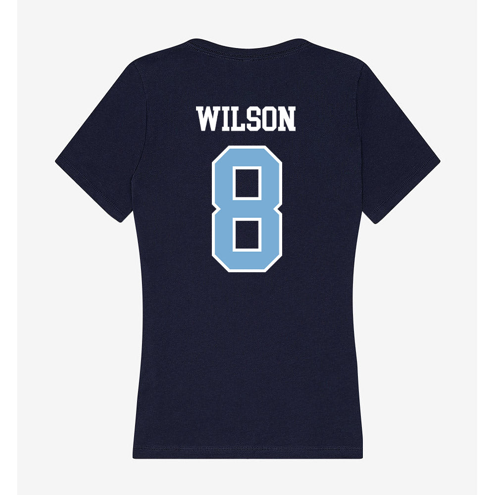UNC - NCAA Men's Basketball : Caleb Wilson - Women's V-Neck T-Shirt-1