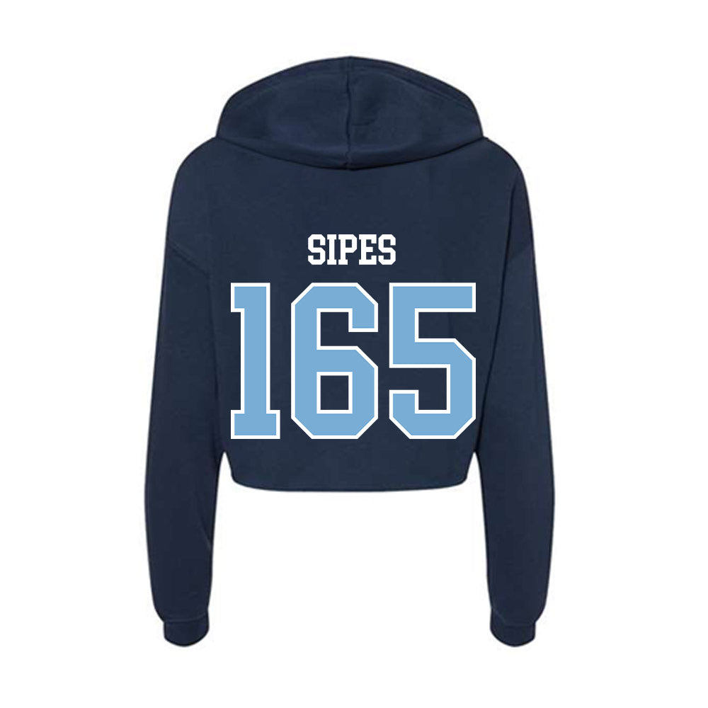 UNC - NCAA Wrestling : Lucas Sipes - Women's Crop Fleece Hoodie-1