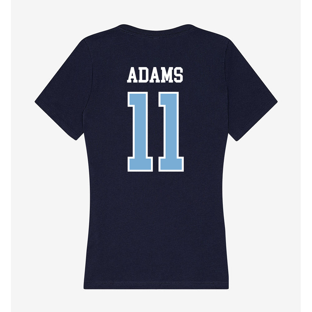 UNC - NCAA Football : Tyqavious Adams - Women's V-Neck T-Shirt-1