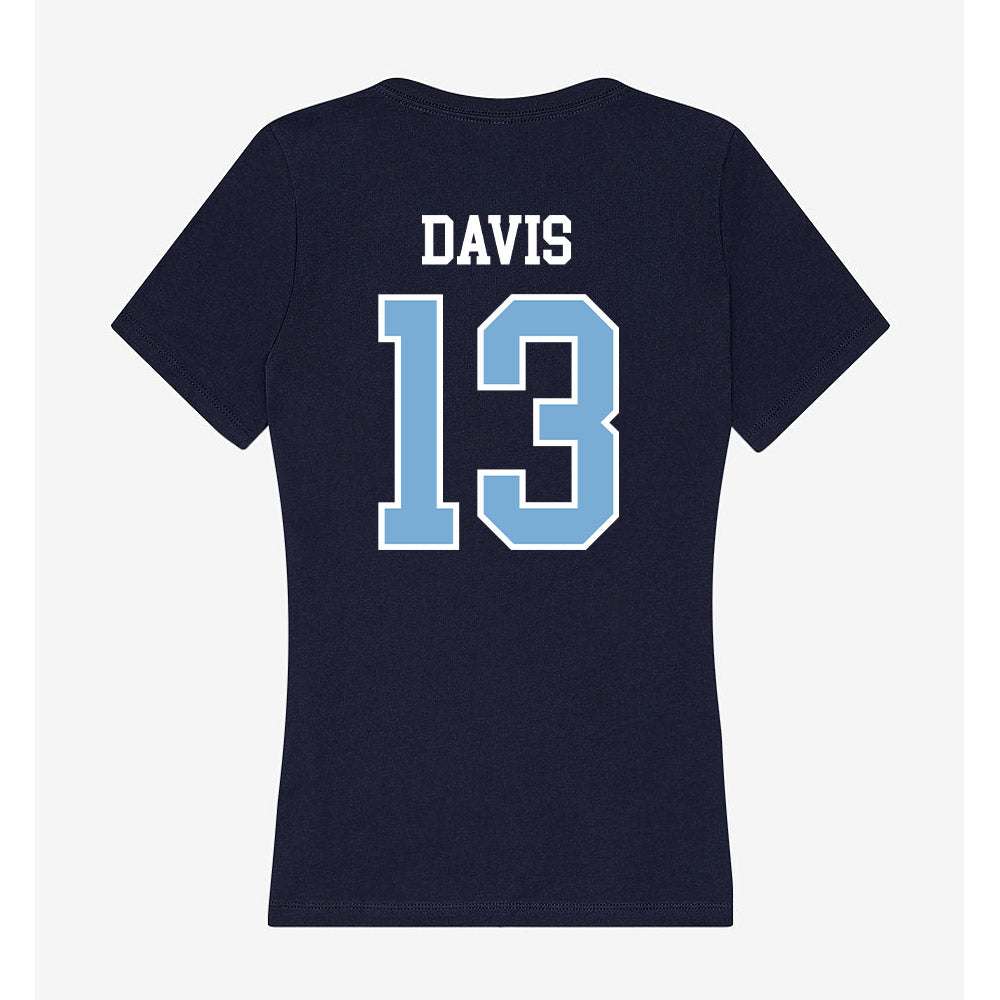 UNC - NCAA Softball : Kina Davis - Women's V-Neck T-Shirt-1